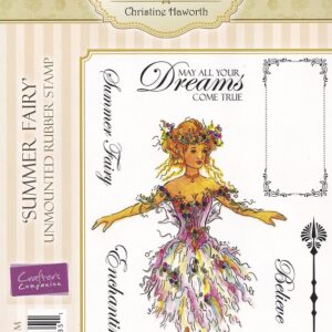 cc cinderella collection summer fairy rubber stamp