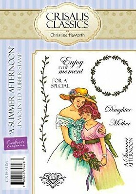cc crisalis classics a summer afternoon rubber stamp