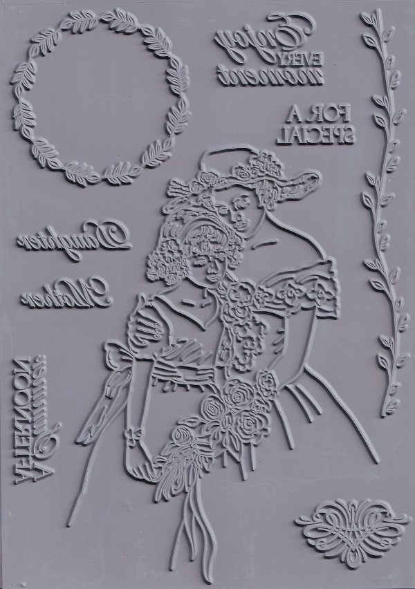 cc crisalis classics a summer afternoon rubber stamp