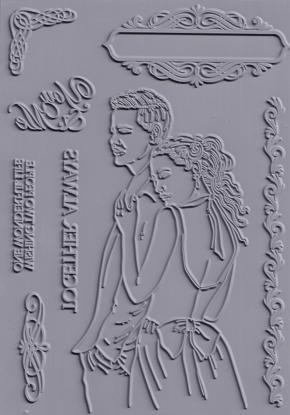 cc crisalis classics together always rubber stamp