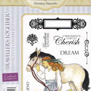 cc crisalis classics travellers togetherb rubber stamp