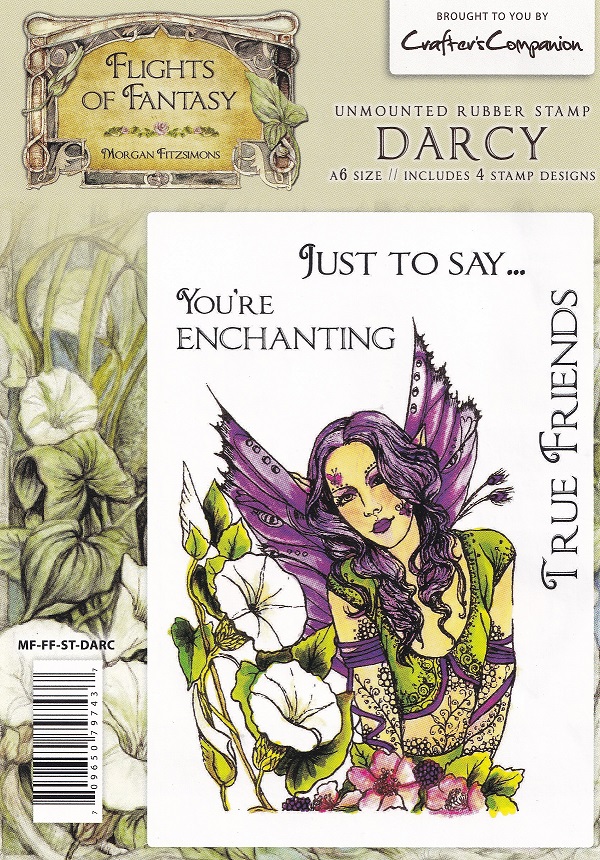 cc flights of fantasy darcy rubber stamp