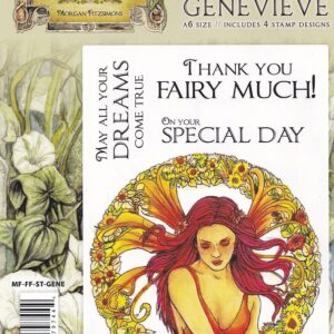 cc flights of fantasy genevieve rubber stamp