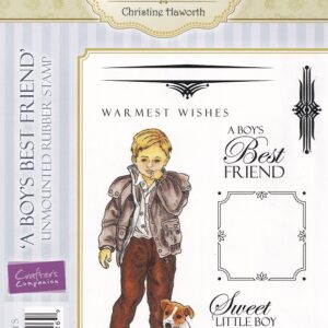 cc crisalis classics a boys best friend rubber stamp