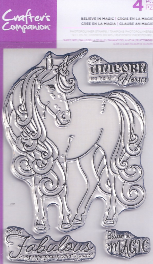 crafters companion believe in magic stamp set