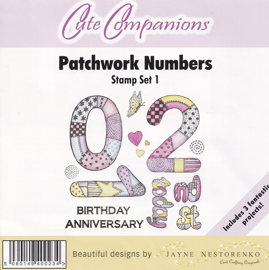 crafters companion cute companions patchwork numbers set 1