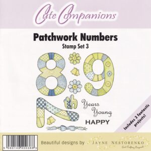 crafters companion cute companions patchwork numbers set 3