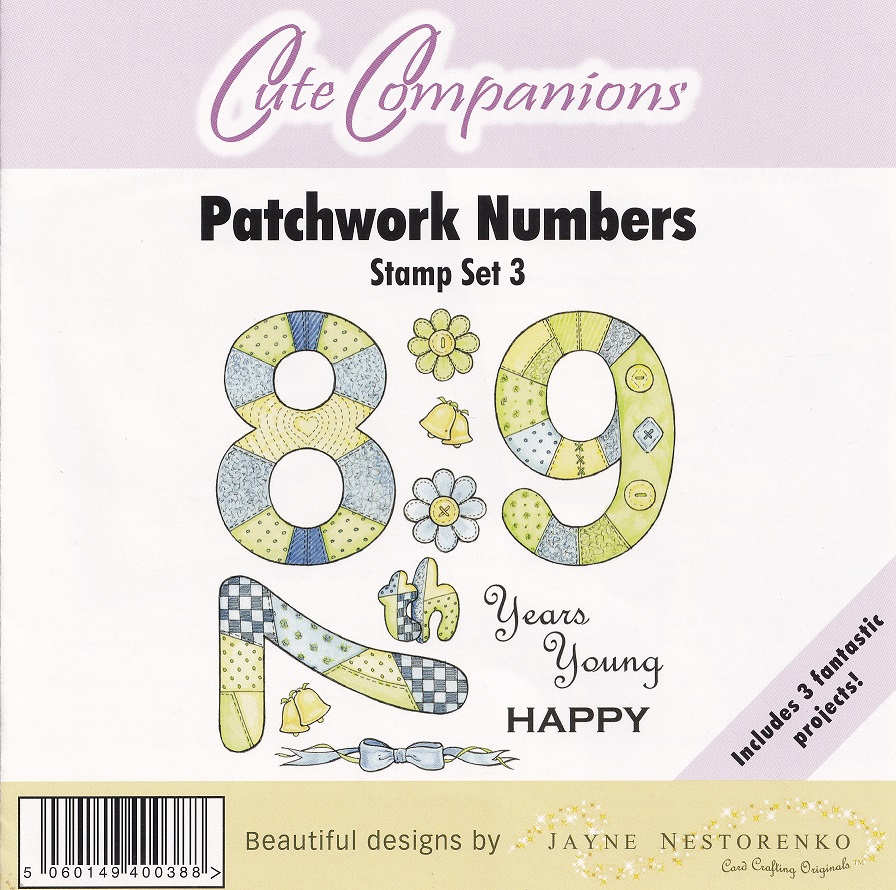 crafters companion cute companions patchwork numbers set 3