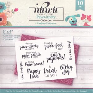 crafters companion nitwit collections paws itivity clear acrylic stamp set