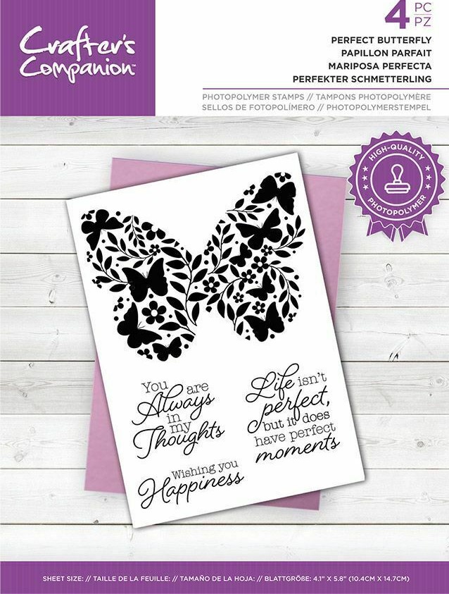crafters companion perfect butterfly stamp set