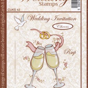 crafts uk cheers rubber stamp