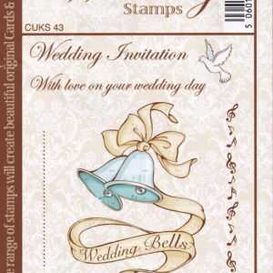 crafts uk wedding bells rubber stamp