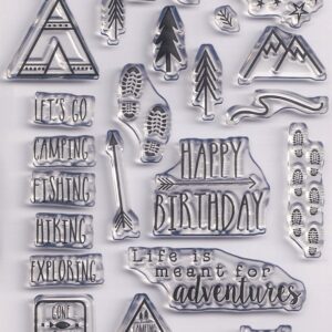 craftwork cards the great outdoors acrylic stamp set