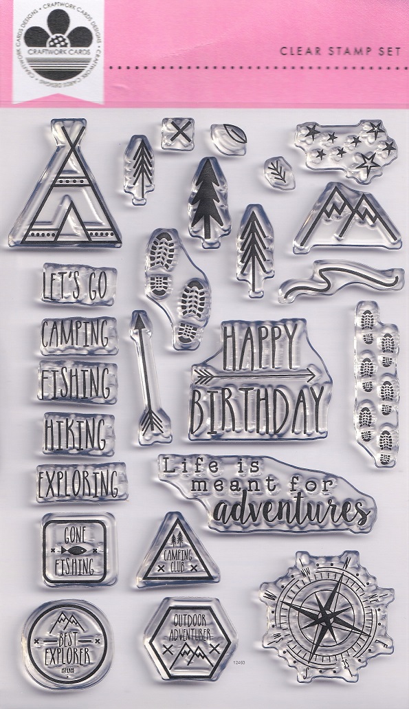 craftwork cards the great outdoors acrylic stamp set