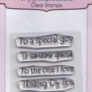 crafty impressions thinking of you clear stamp set