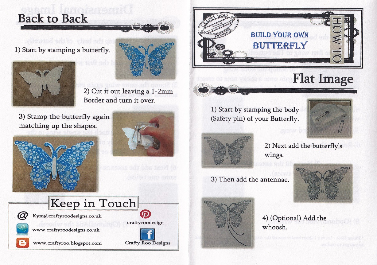 crafty roo designs build your own butterfly acrylic stamps