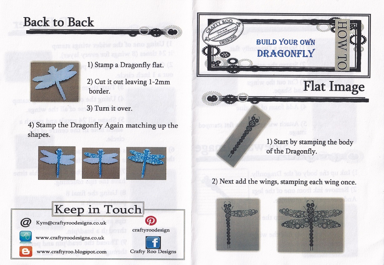 crafty roo designs build your own dragonfly acrylic stamps