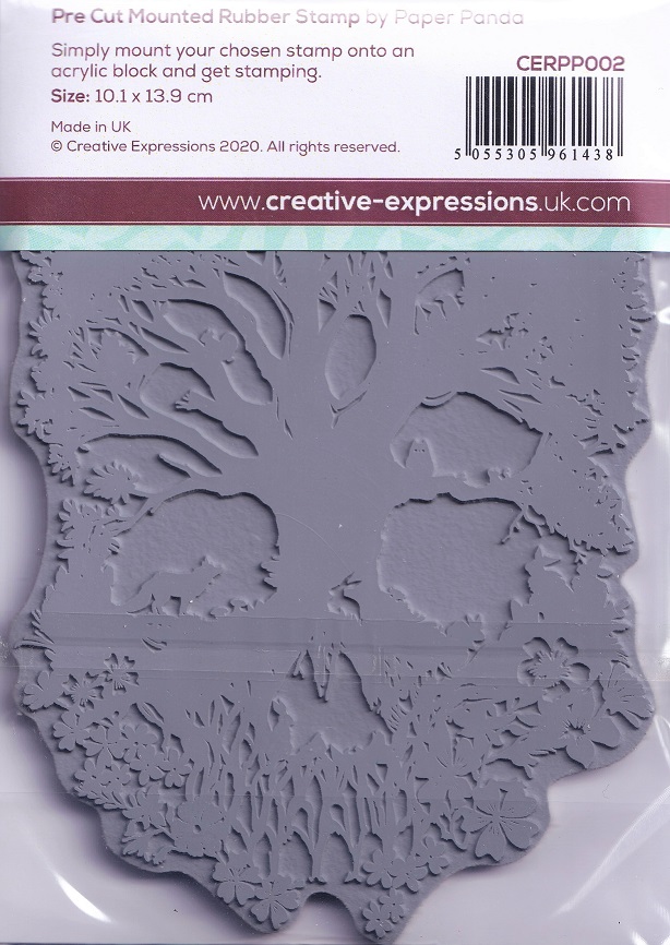creative expressions a mind to be wild rubber stamp