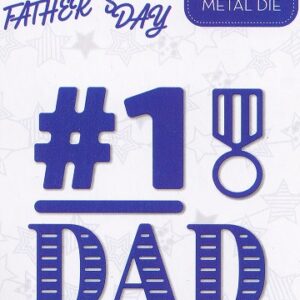 cut & make fathers day dies #1 dad