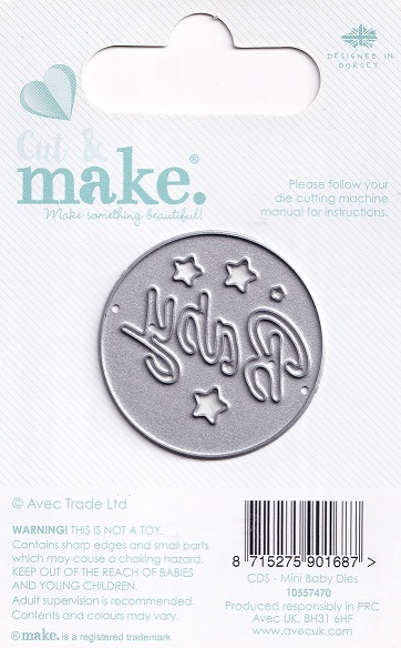 cut & make mini baby dies baby round