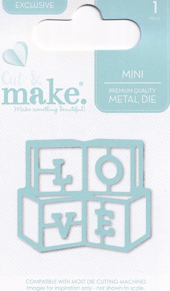 cut & make mini baby dies love blocks