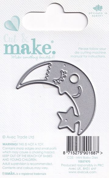 cut & make mini baby dies moon & star 2