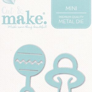cut & make mini baby dies rattle & dummy