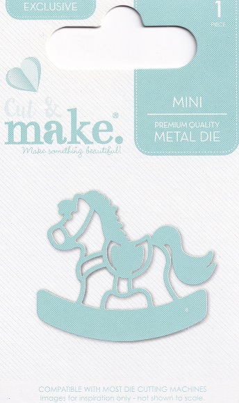 cut & make mini baby dies rocking horse