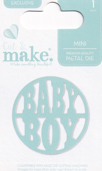 cut & make mini baby dies round baby boy