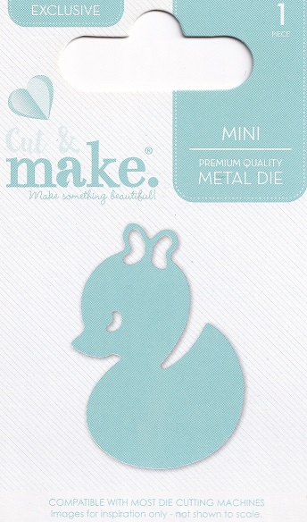 cut & make mini baby dies rubber duck