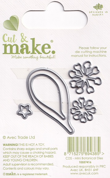 cut & make mini botanical dies 2 flowers