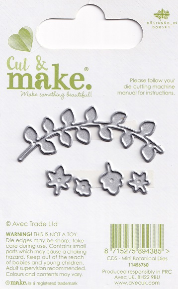 cut & make mini botanical dies branch & leaves