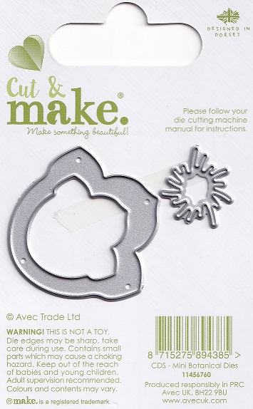 cut & make mini botanical dies flower diamond