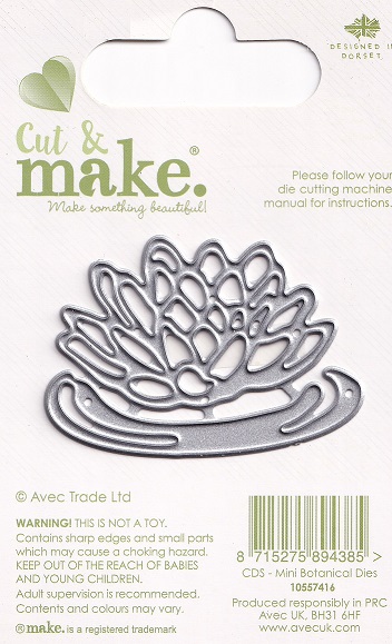 cut & make mini botanical dies lilly