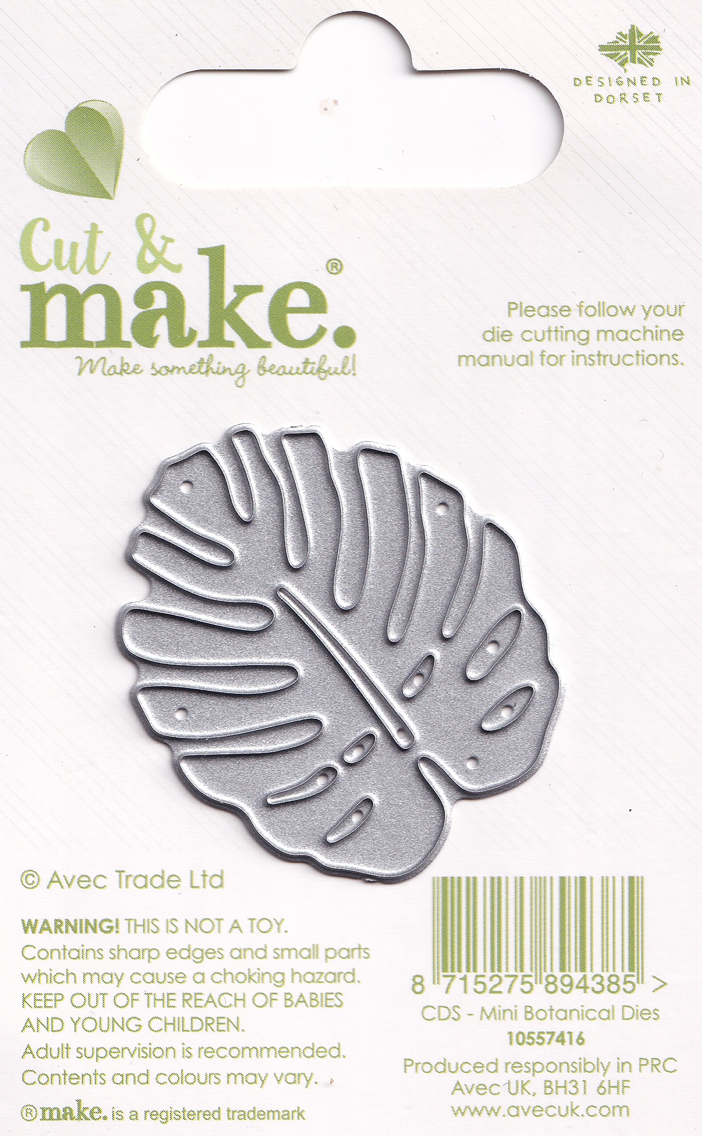 cut & make mini botanical dies palm leaf
