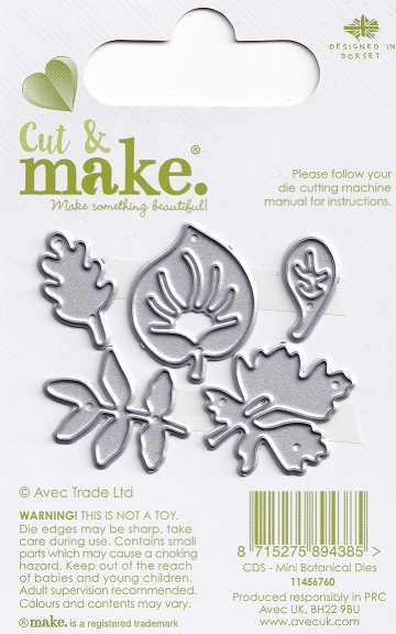cut & make mini botanical dies peony