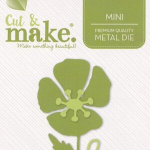 cut & make mini botanical dies poppy