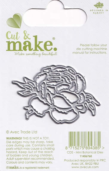 cut & make mini botanical dies rose 1
