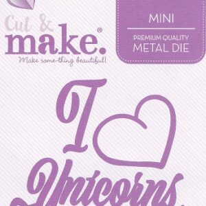 cut & make mini fantasy die i love unicorns