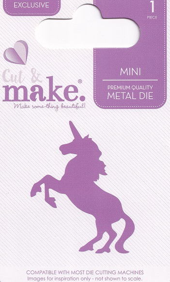 cut & make mini fantasy die unicorn
