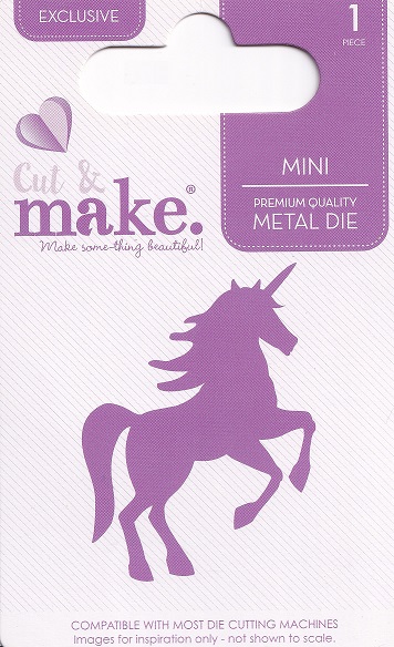 cut & make mini fantasy die unicorn 3