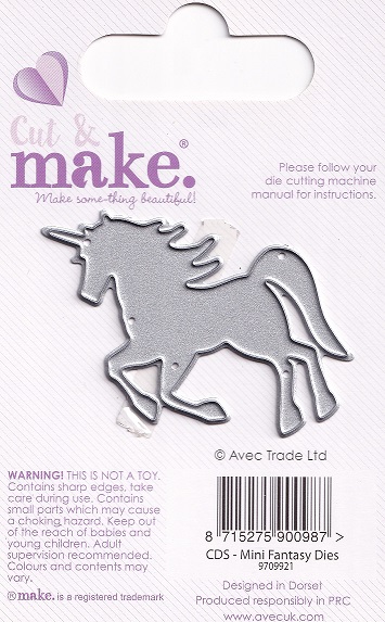 cut & make mini fantasy die unicorn 3
