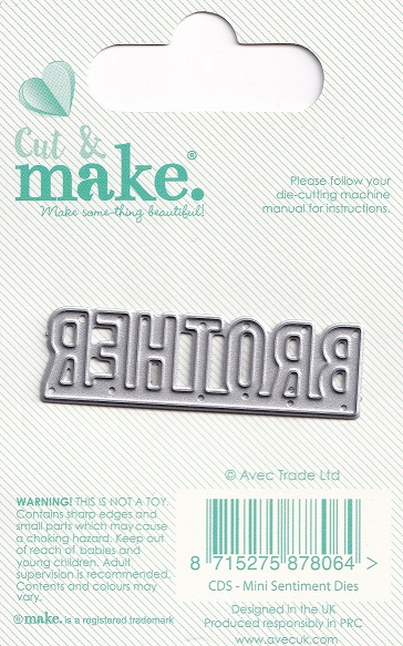 cut & make mini sentiment die brother