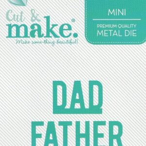 cut & make mini sentiment die dad/father
