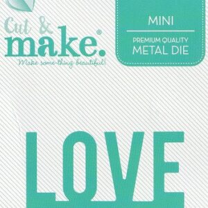 cut & make mini sentiment die love