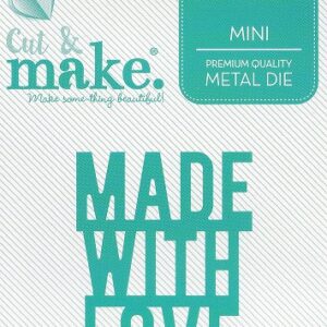 cut & make mini sentiment die made with love