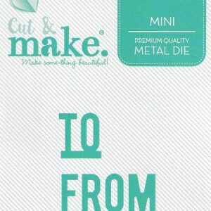 cut & make mini sentiment die to/from
