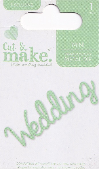 cut & make mini sentiment dies wedding (green)