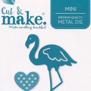 cut & make mini tropical dies flamingo