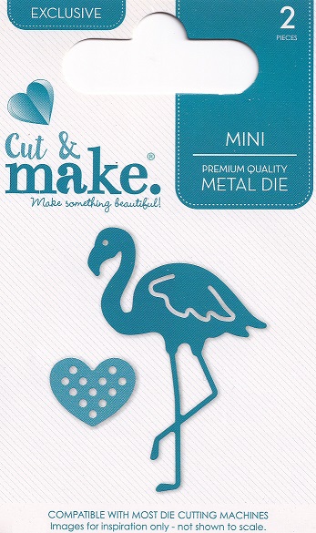 cut & make mini tropical dies flamingo